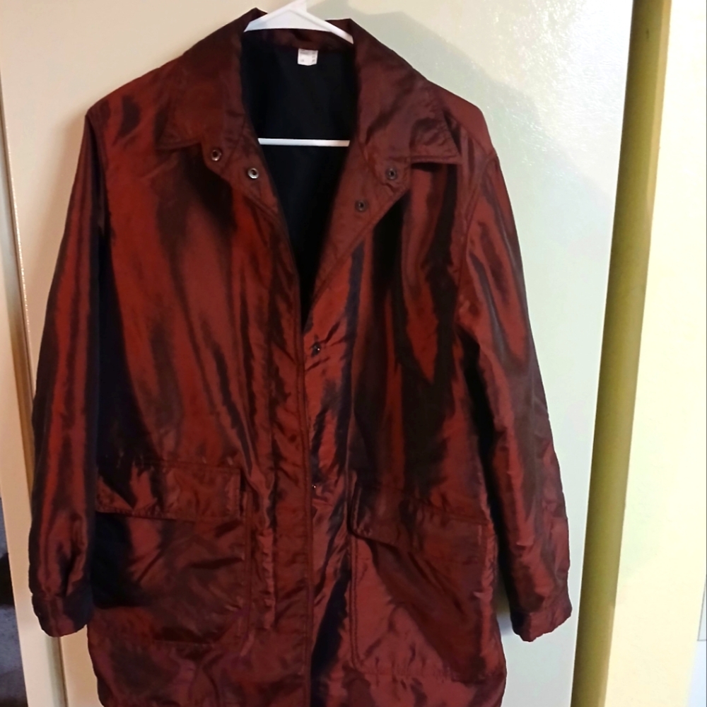 Men's Red Windbreaker Reflective Jacket